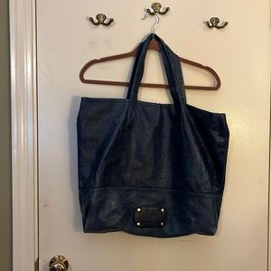 Buttery soft navy leather